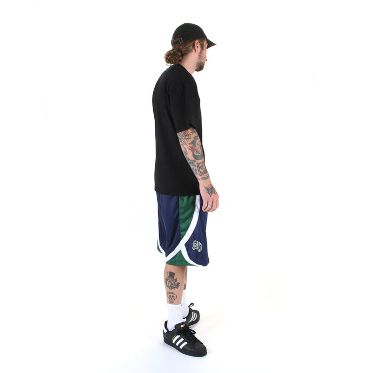 Sex Hippies - Hoop Shorts
Color : Navy / Green / White