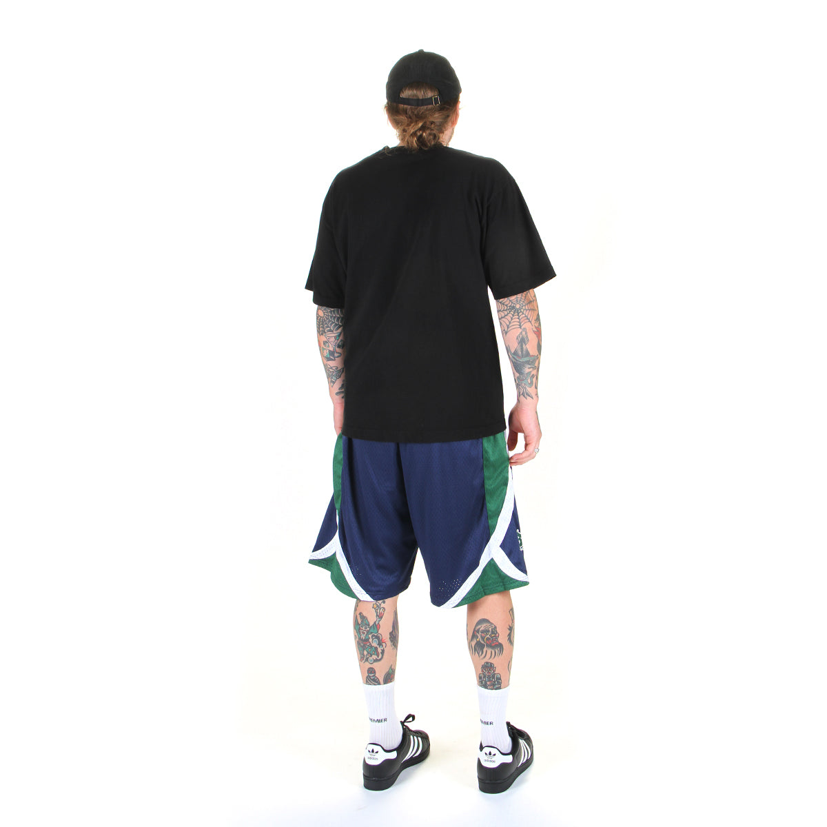 Sex Hippies - Hoop Shorts
Color : Navy / Green / White