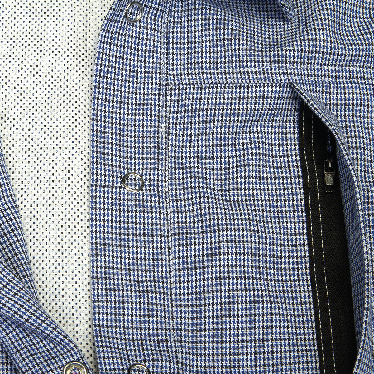 Sex Hippies - Spring Shacket
Color : White / Black / Royal Houndstooth