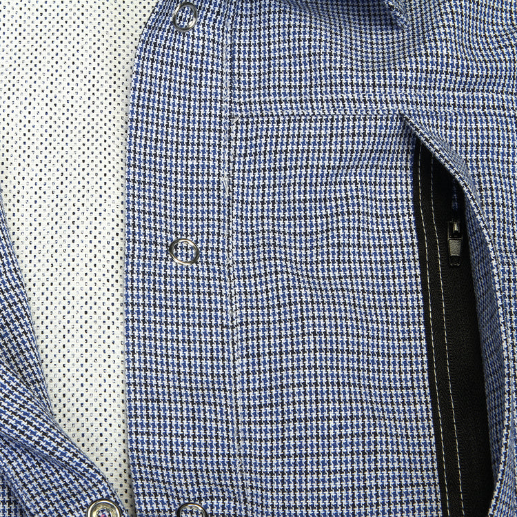 Sex Hippies - Spring Shacket
Color : White / Black / Royal Houndstooth