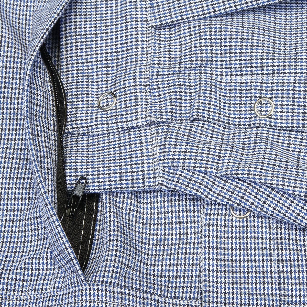 Sex Hippies - Spring Shacket
Color : White / Black / Royal Houndstooth