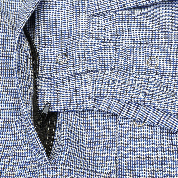 Sex Hippies - Spring Shacket
Color : White / Black / Royal Houndstooth