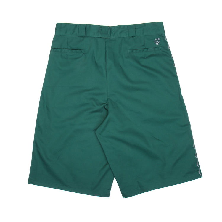 Sex Hippies - Welder's Stitch Work Shorts
Color : Work Green / Silver