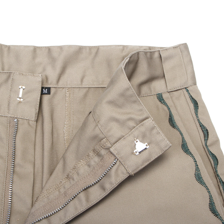 Sex Hippies - Welder's Stitch Work Shorts
Color : Tan / Forest