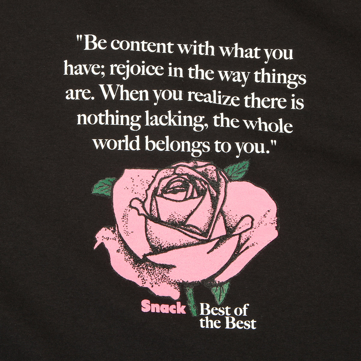 Snack - Best Of The Best T-Shirt
Color : Black