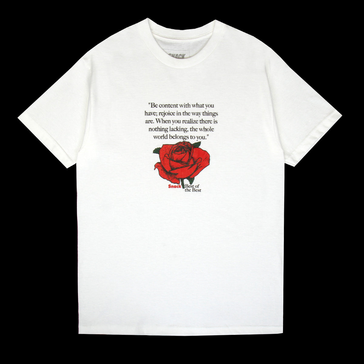 Snack - Best Of The Best T-Shirt
Color : White