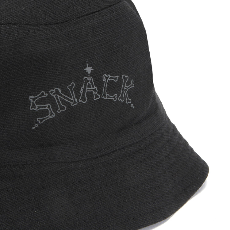 Snack | Bones Reversible Bucket Hat Black