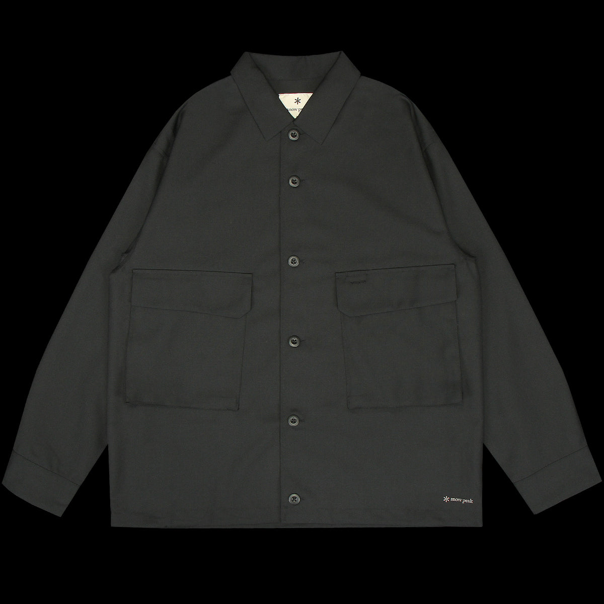 Snow Peak | Hybrid Wool Shirt
Style # SH-24AU00103BK
Color : Black