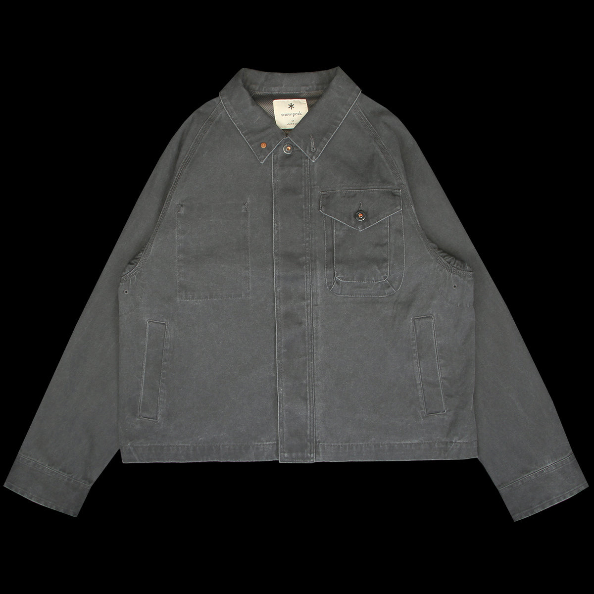 Snow Peak - Sulfur Dyed Fade Coverall
Color : Charcoal