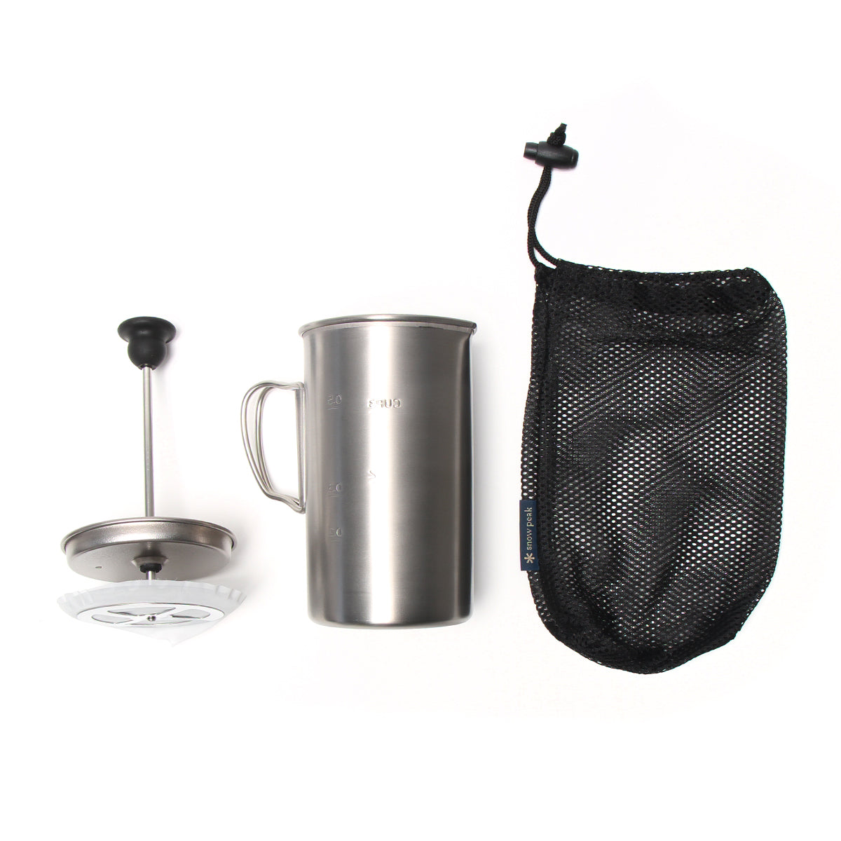 Snow Peak - Titanium French Press
Style # CS-111
Color : Silver