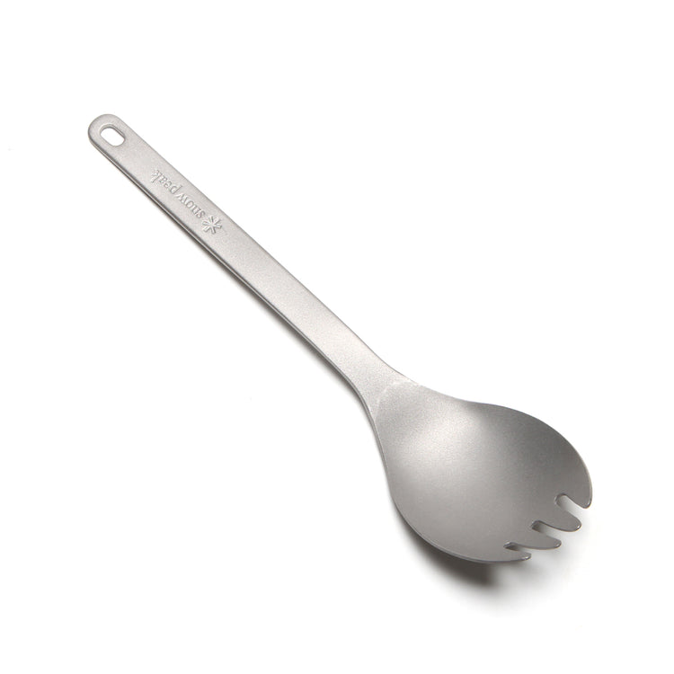 Snow Peak - Titanium Spork
Style # SCT-004
Color : Anodized Silver
