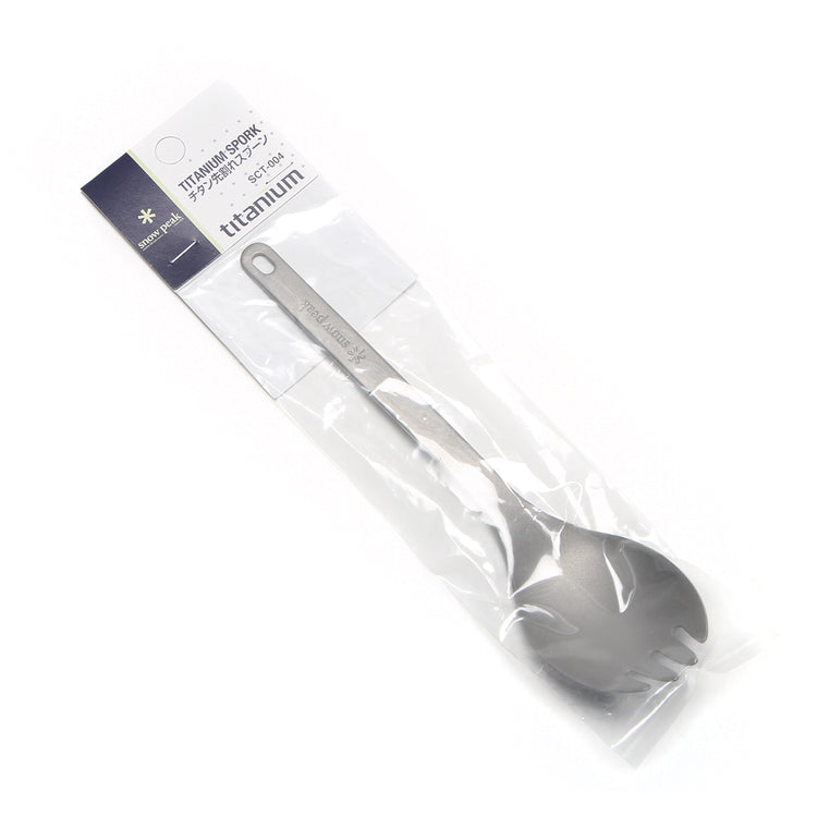 Snow Peak - Titanium Spork
Style # SCT-004
Color : Anodized Silver