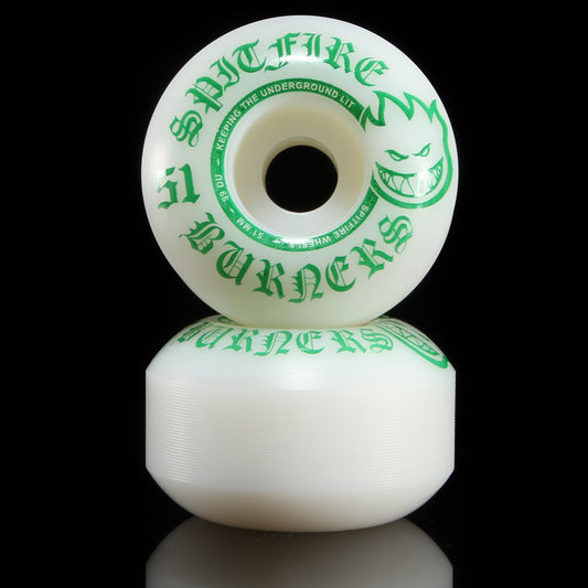 Spitfire | Burners Wheel
Color : Green
Sizes : 51mm