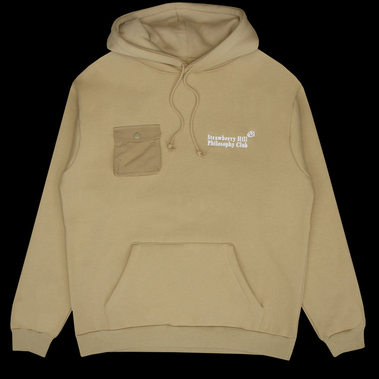 Strawberry Hill Philosophy Club | Cargo Pocket Hoodie Color : Wheat