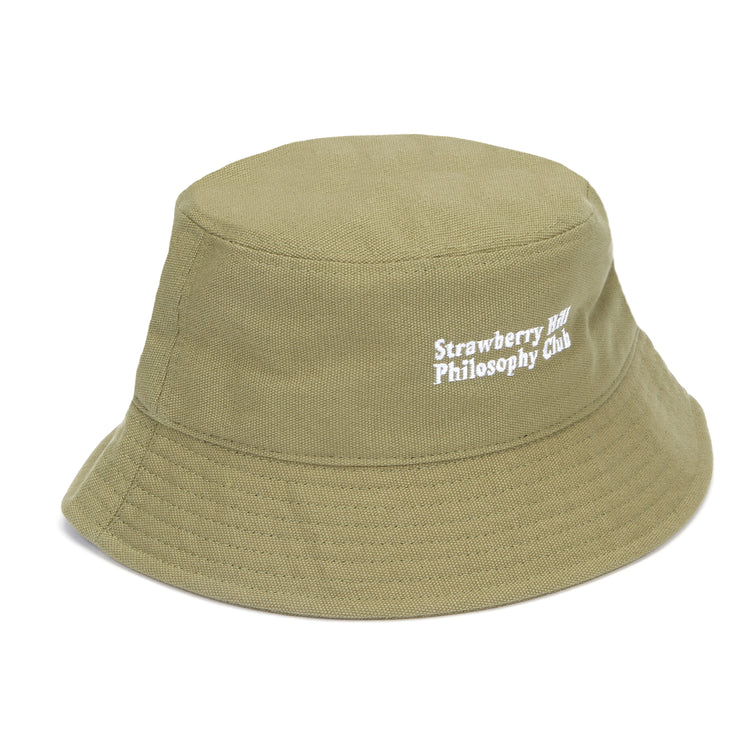 Strawberry Hill Philosophy Club | Duck Canvas Bucket Hat Color : Olive