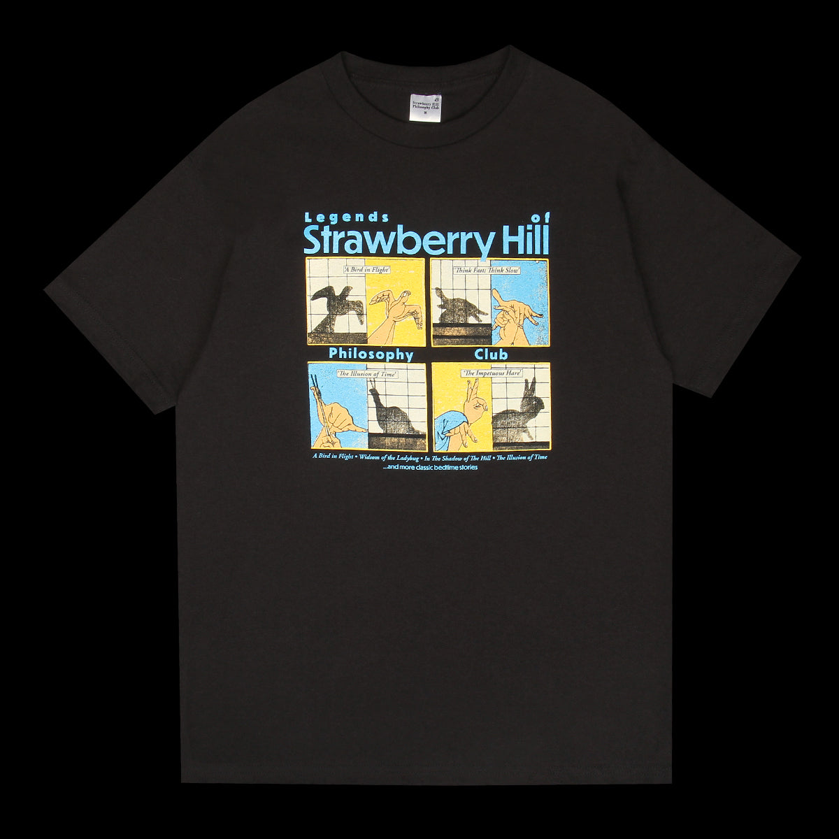 Strawberry Hill Philosophy Club - Bedtime Story T-Shirt
Color : Black
