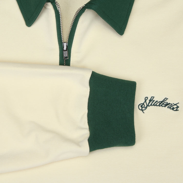 Students | Archibald L/S Polo Shirt Cream