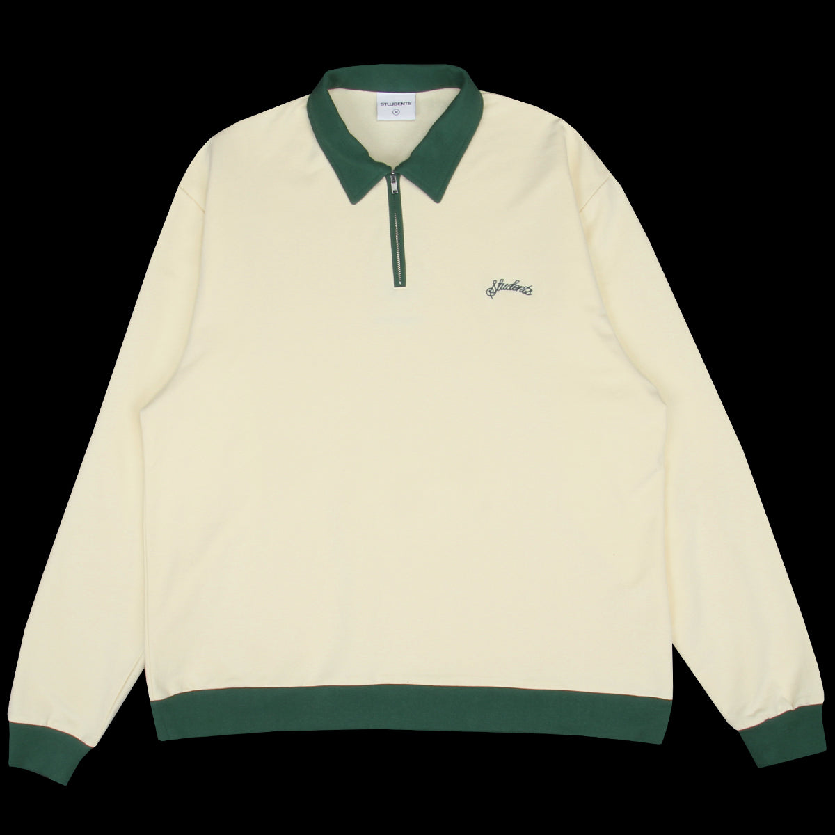 Students | Archibald L/S Polo Shirt Cream