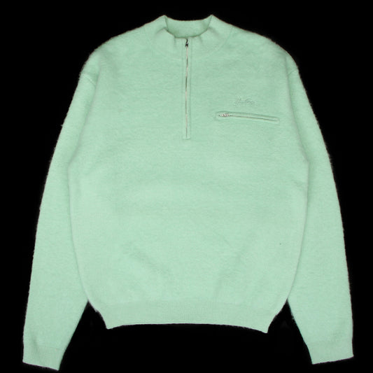 Students - Wilson Mohair Q-Zip Sweater
Color : Moss
