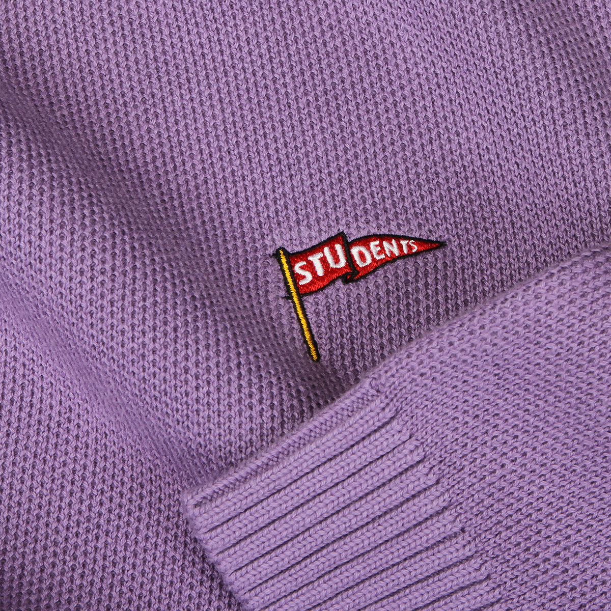 Students - Rains Cable Knit Crewneck Sweater
Color : Wisteria