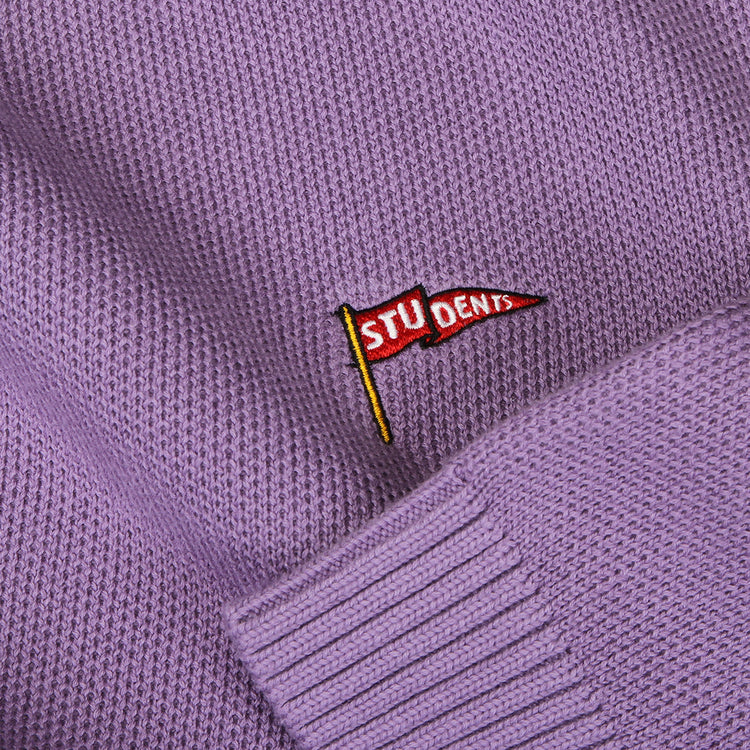 Students - Rains Cable Knit Crewneck Sweater
Color : Wisteria