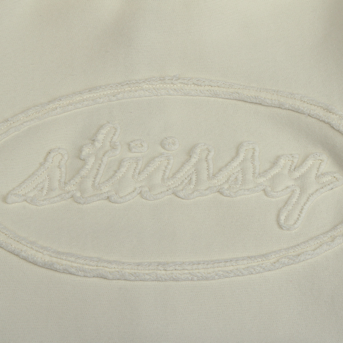 Stussy - Cursive Applique Zip Hood
Style # 118617
Color : Natural