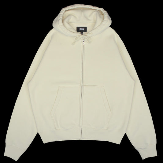 Stussy - Cursive Applique Zip Hood
Style # 118617
Color : Natural