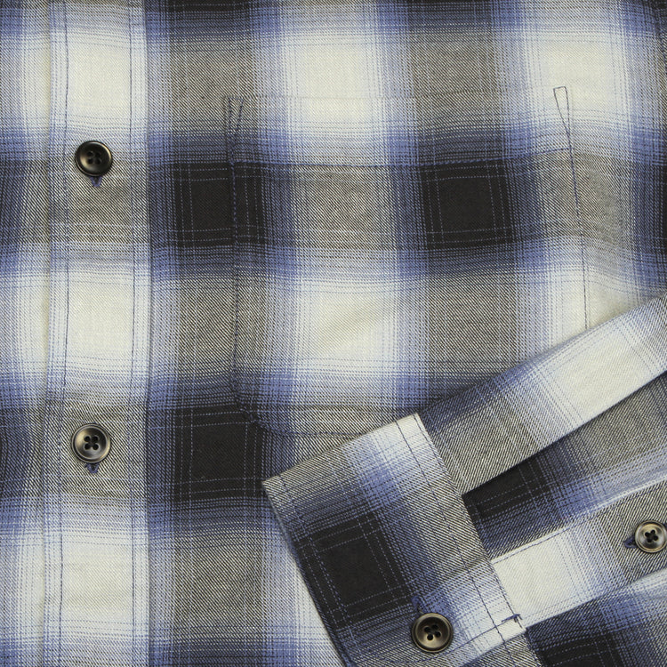 Stussy - Beach Ombre Plaid Shirt
Style # 1110391
Color : Black