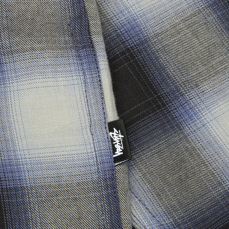 Stussy - Beach Ombre Plaid Shirt
Style # 1110391
Color : Black