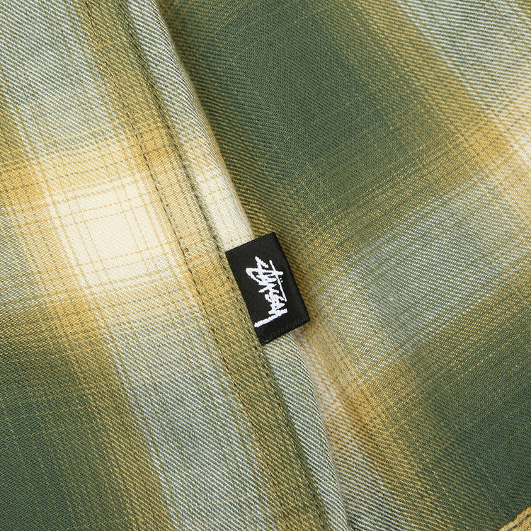 Stussy - Beach Ombre Plaid Shirt
Style # 1110391
Color : Green
