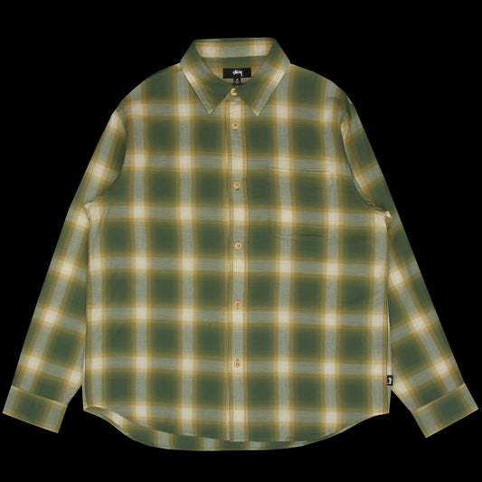 Stussy - Beach Ombre Plaid Shirt
Style # 1110391
Color : Green