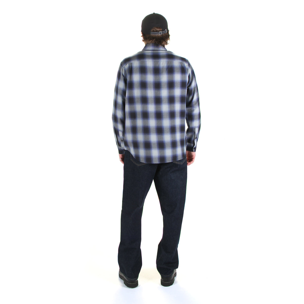 Stussy - Beach Ombre Plaid Shirt
Style # 1110391
Color : Black