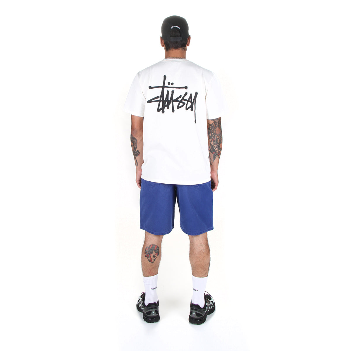 Stussy | Big Ol' Short Washed Canvas Style # 112277 Color : Baja Blue