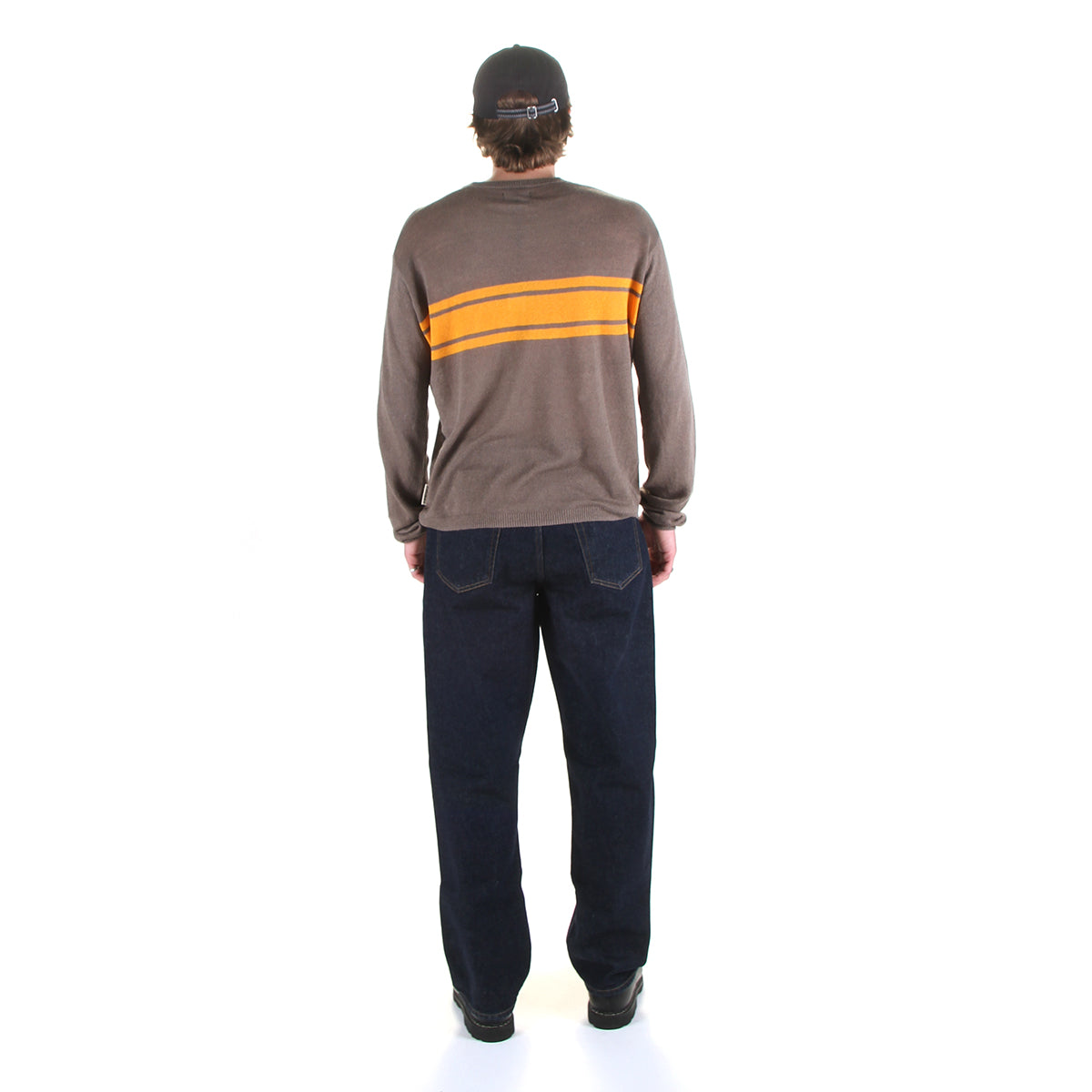 Stussy - Lightweight Striped Sweater
Style # 117297
Color : Brown