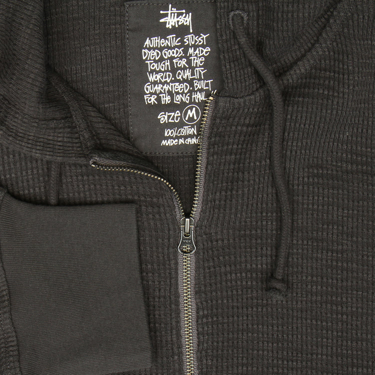 Stussy - Lightweight Thermal Hoodie
Style # 1140410
Color : Faded Black
