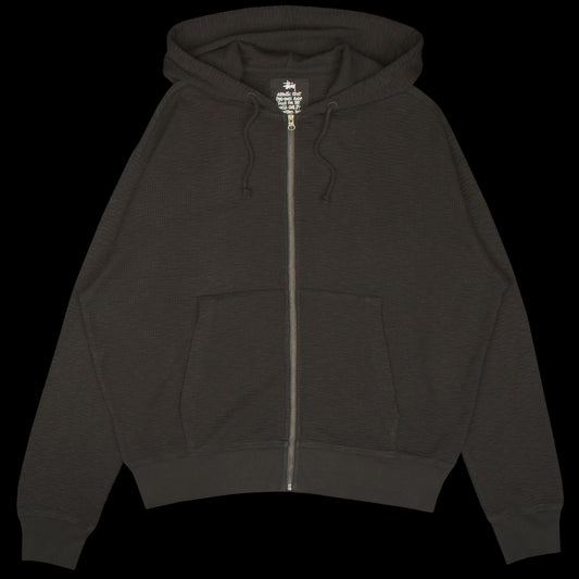 Stussy - Lightweight Thermal Hoodie
Style # 1140410
Color : Faded Black