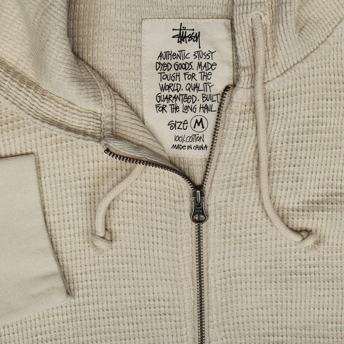 Stussy - Lightweight Thermal Hoodie
Style # 1140410
Color : Bone
