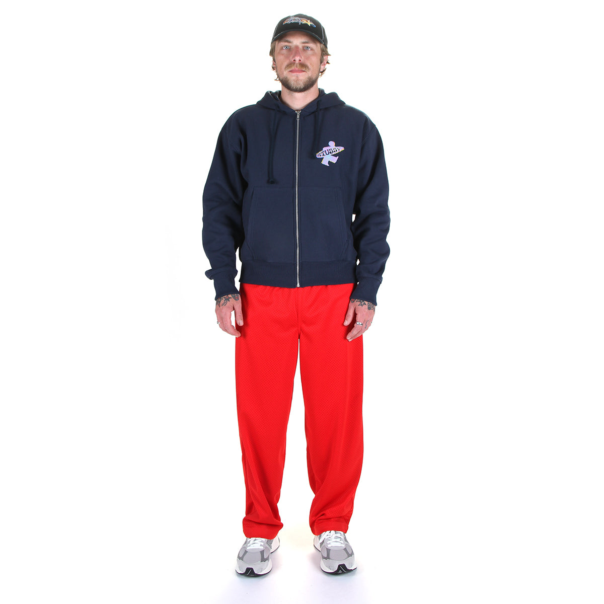 Stussy - Mesh Track Pant
Style # 116765
Color : Red