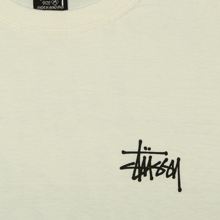 Stussy | Basic Stussy Pigment Dyed L/S T-Shirt Natural