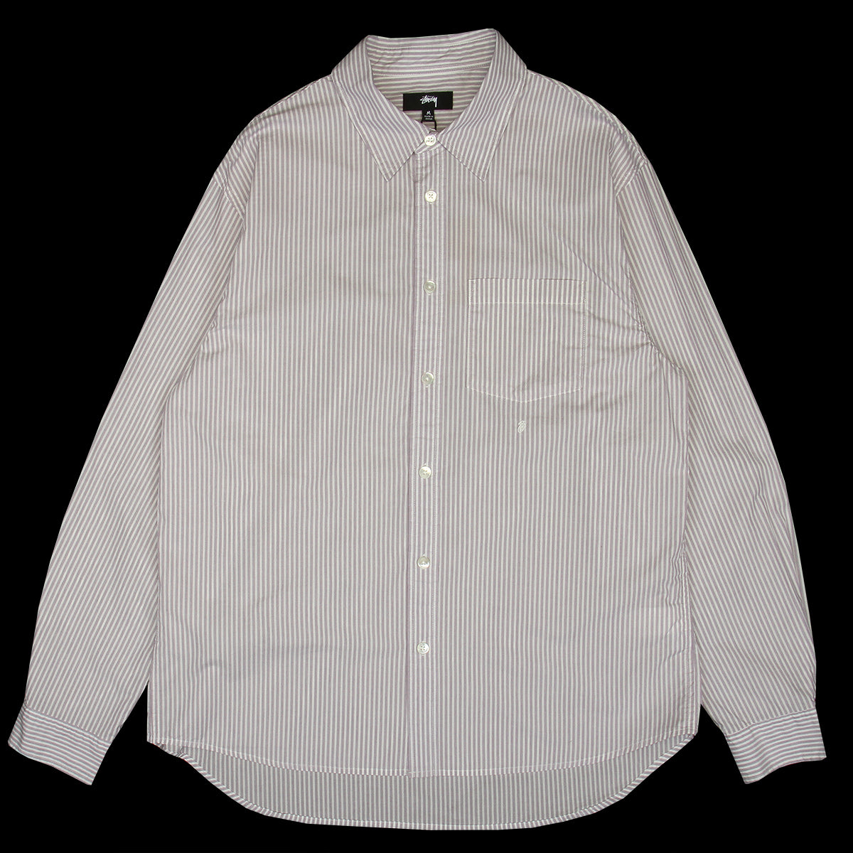 Stussy - Standard Shirt
Style # 1110388
Color : Purple Stripe