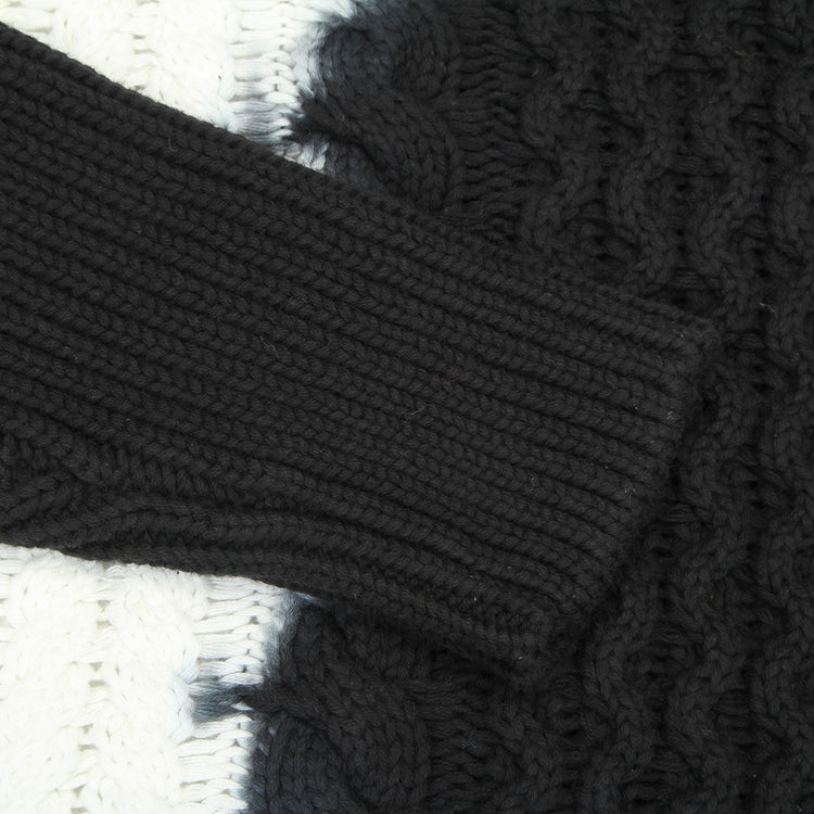 Stussy Tie Dye Fisherman Sweater Black