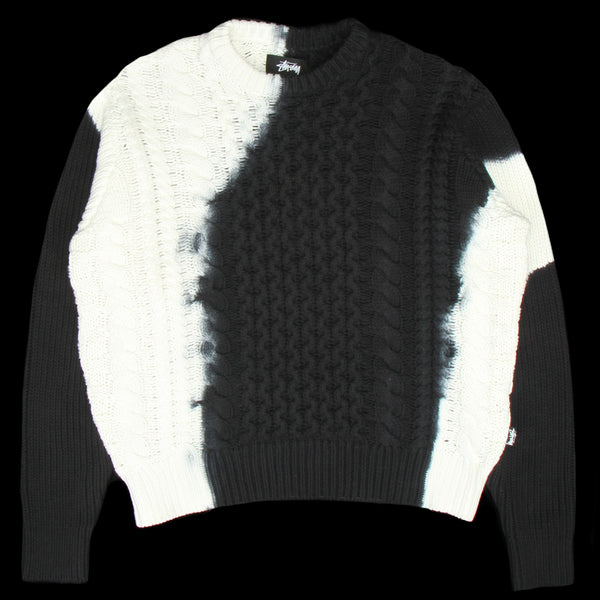 stussytiedyefishermansweaterbl