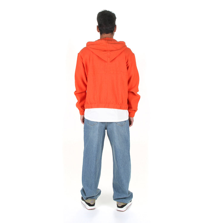 Stussy | Work Jacket Cotton Mesh Style # 115769 Color : Red Orange