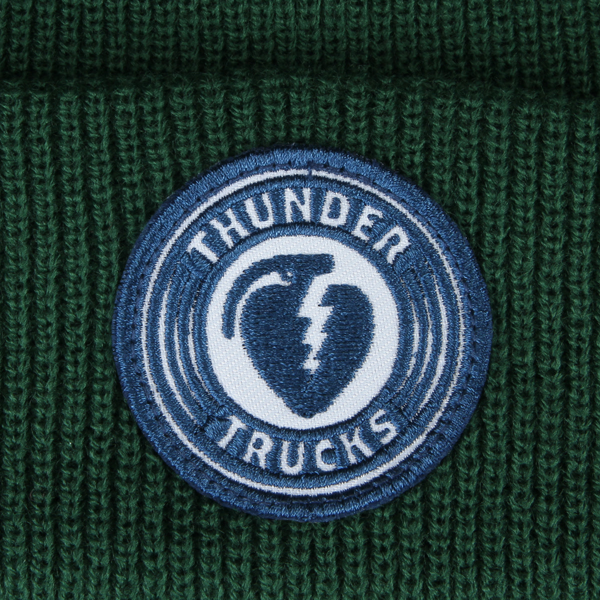 Thunder | Charged Patch Beanie Dark Green