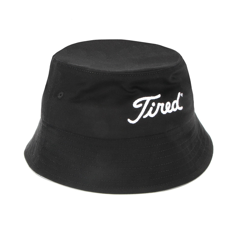 Tired Golf Bucket Hat Black