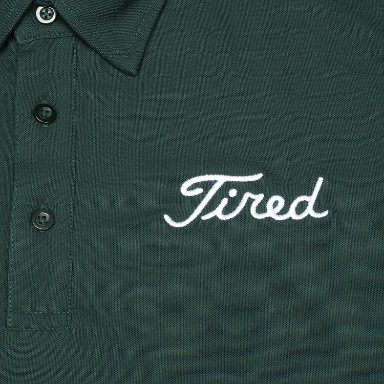 Tired Golf Polo Forest Green