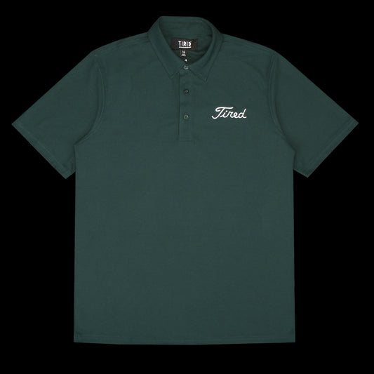 Tired Golf Polo Forest Green