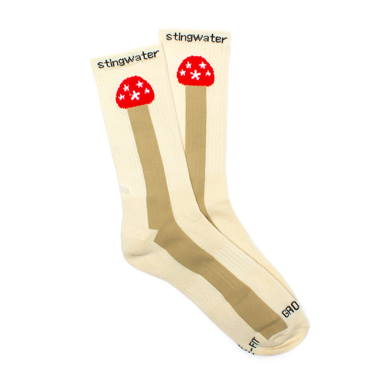 Stingwater Groeing Mushroom Sock Color : Off White