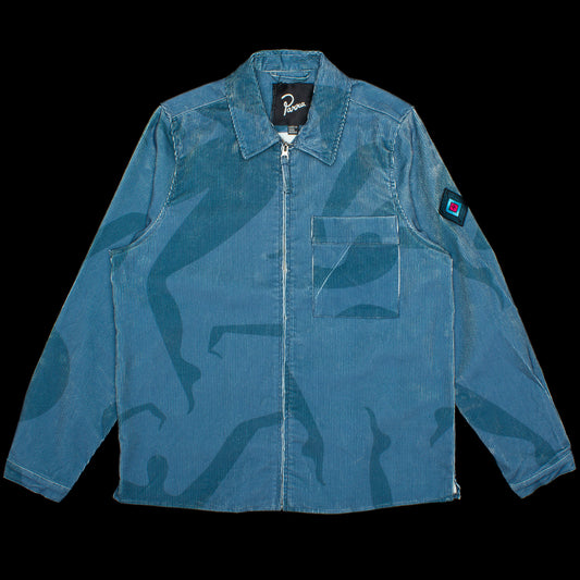 by Parra Army Dreamers Woven Shirt Jacket  Blue Grey