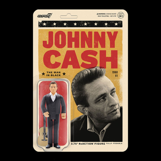 Super7 Johnny Cash Reaction Figure - The Man In Black